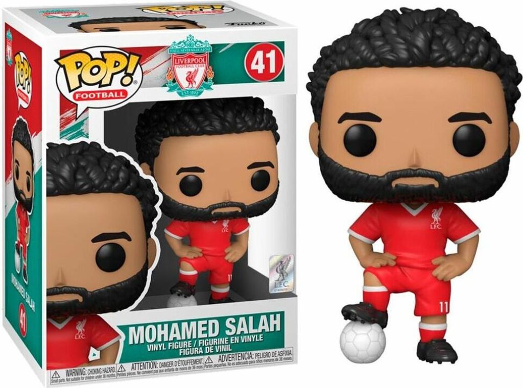 Funko Pop! Mohamed Salah - Figurka winylowa Liverpool FC Immagine del prodotto 