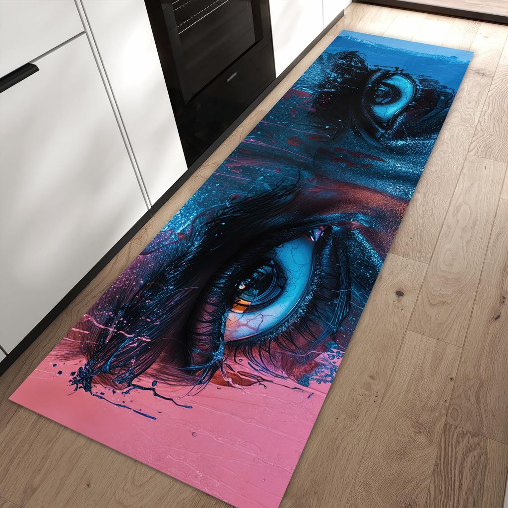 Küchenteppich 60x90cm rutschfest & abwischbar PVC Läufer - Blick ins Unbekannte