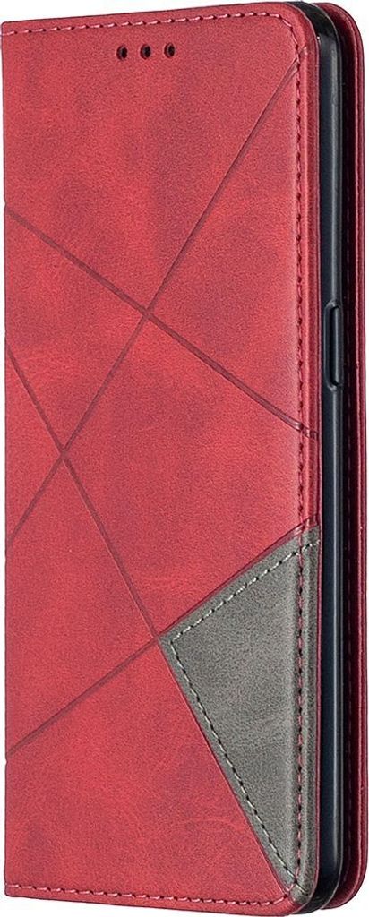 Mobigear Rhombus Slim OPPO Reno 4 Hülle Klapphülle - Rot