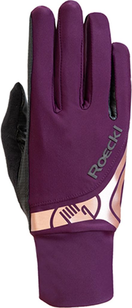Roeckl Reithandschuhe MELBOURNE weinbeere unisex, Roe17_Gr.:8