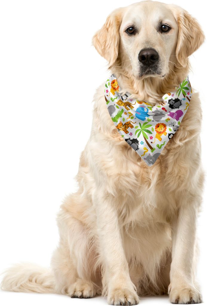 ABAKUHAUS Kindergarten Haustier Bandana, verschiedene Tiere, 40x40 cm, Mehrfarbig