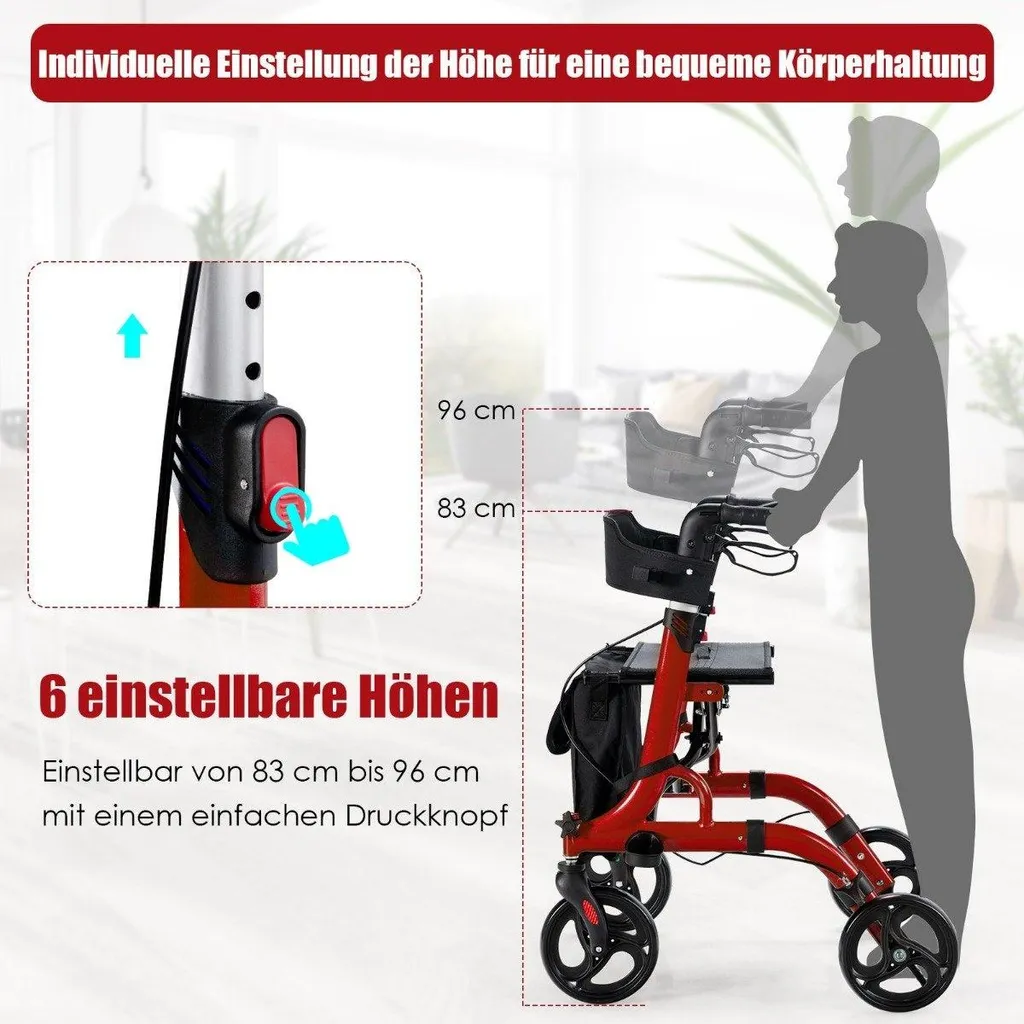 Déambulateur 2 en 1 : finie la fatigue avec ce rollator léger et stable