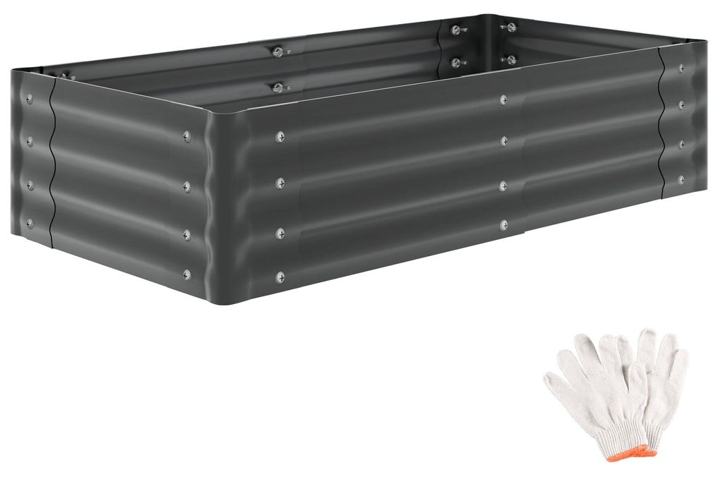 tectake Hochbeet Salvia verzinkter Stahl 120x60x30cm 200L Produktbild 