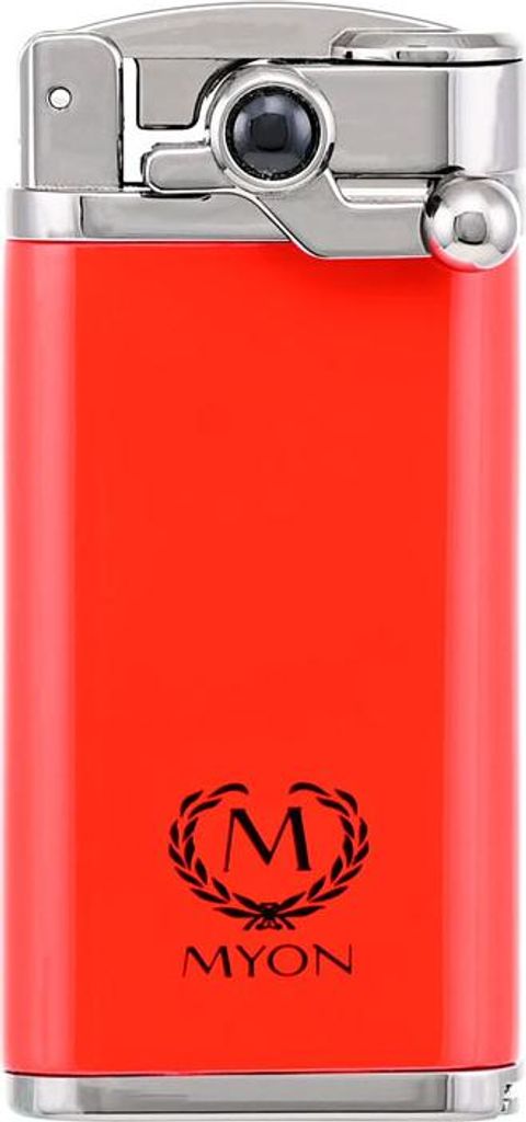Myon Cigar King / Zigarrenfeuerzeug Jetflame mit Bohrer Racing Edition, rot