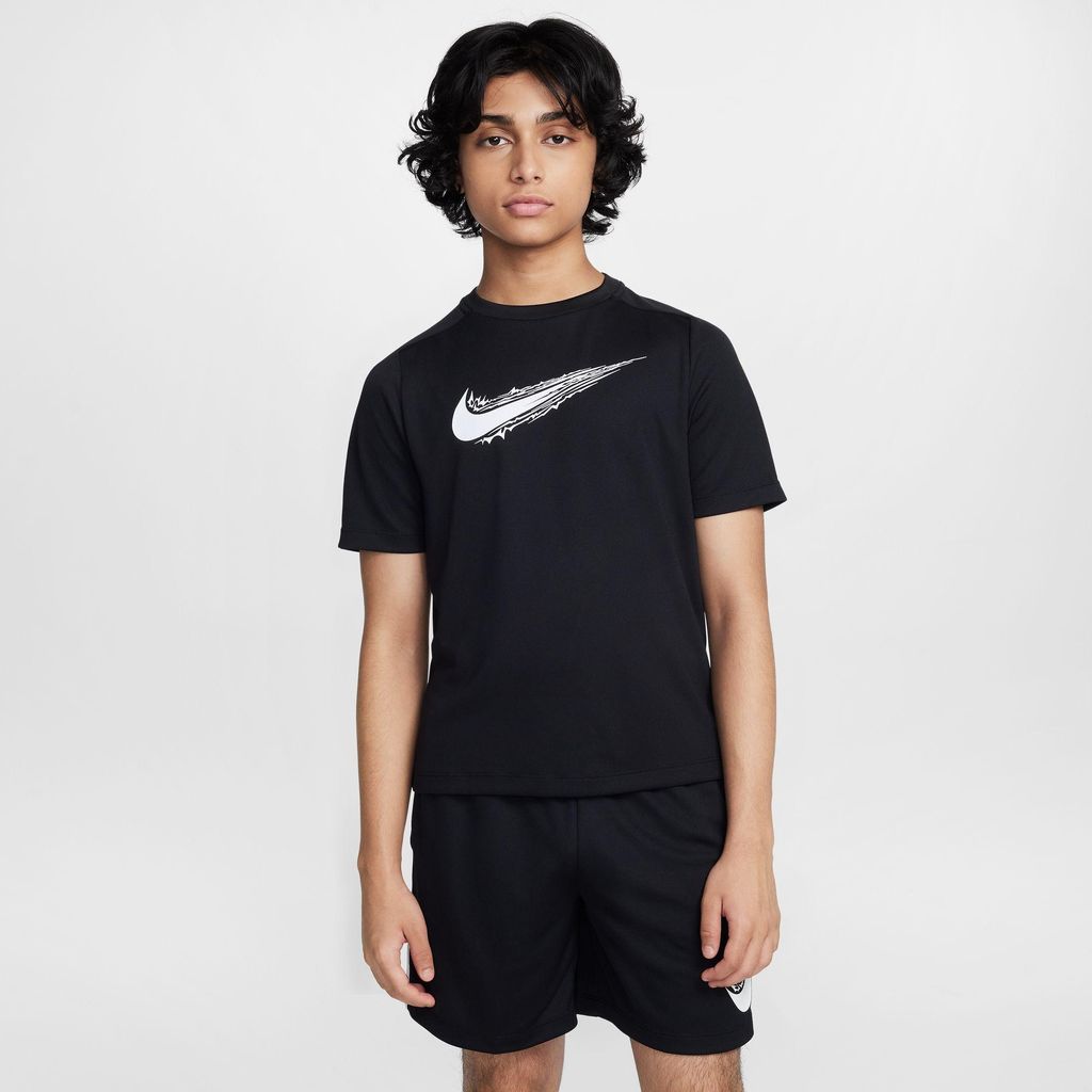 Nike B Nk Df Multi Ss Top Hbr Black/White Black/White Xs