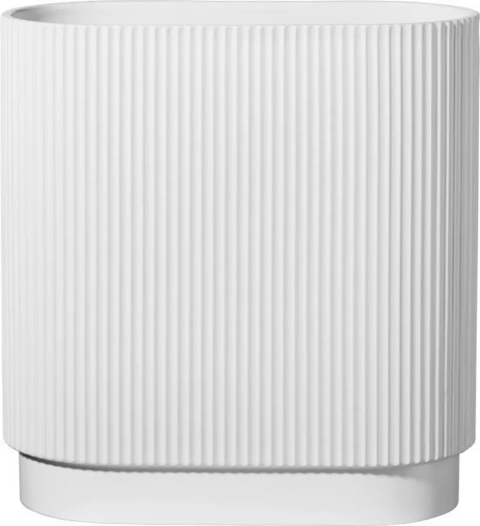 Vase en Porcelaine Blanche ASA Art Déco Finition Mate Haute Qualité