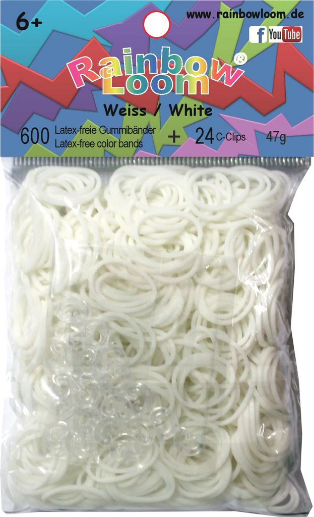 Happy Kidz Rainbow Loom farbsortiert Schubladen: weiss 21406266006-weiss
