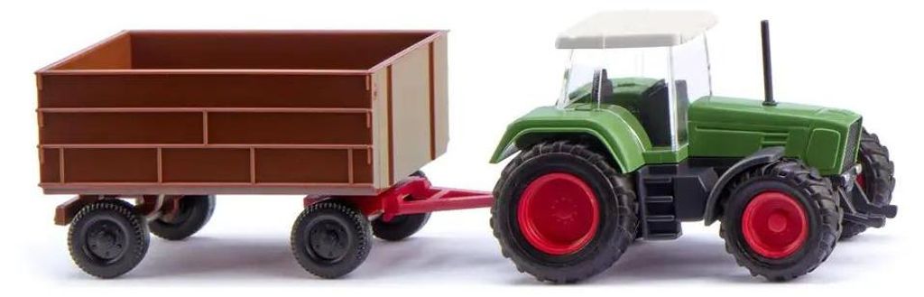 Wiking N Traktor Fendt Favorit mit Anhänger 096002