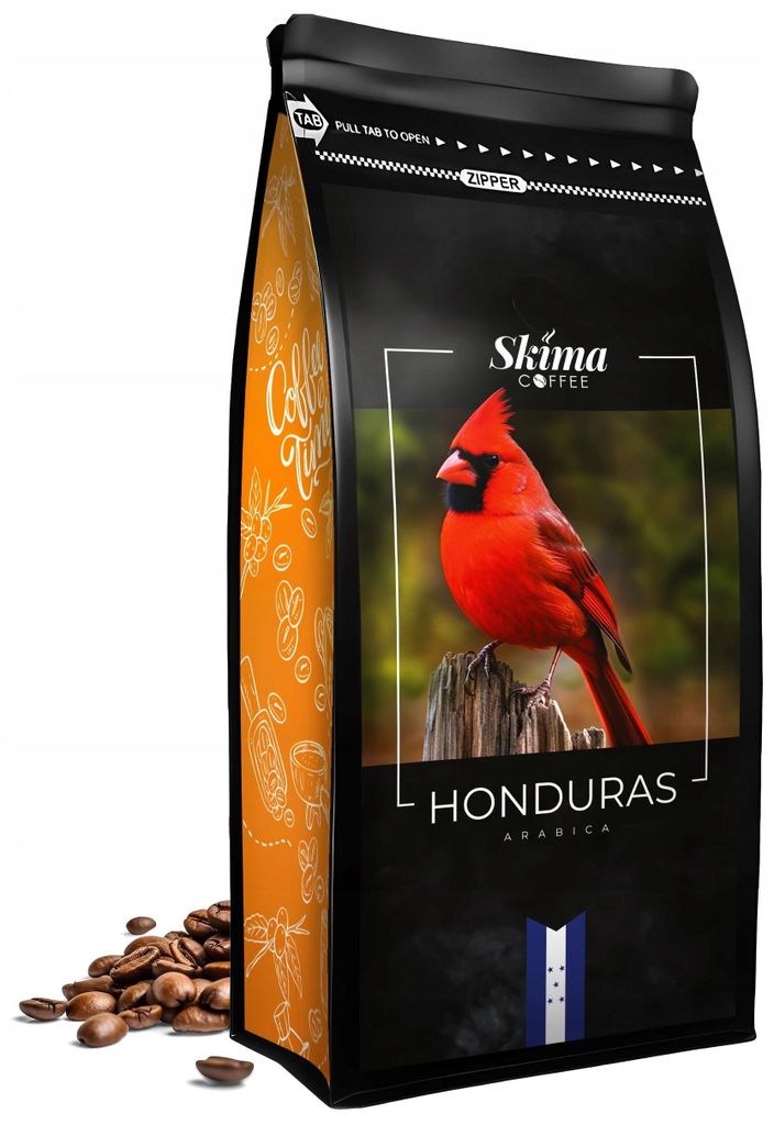 Kawa ziarnista 500g HONDURAS 100% ARABICA Świeżo Palona do Zdjęcie produktu 