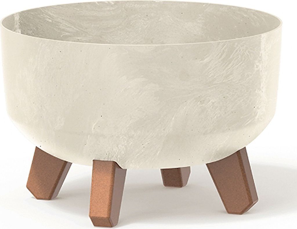 nabbi Pot en plastique sur pieds DGRL240LE 23,5 cm - crème Image du produit 