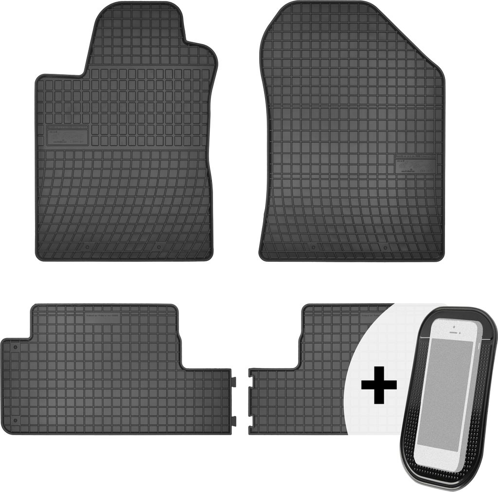 Gummimatten Auto Fußmatten Automatten Passgenau 4-teilig Set - passend für Toyota Corolla Verso II 2004-2009