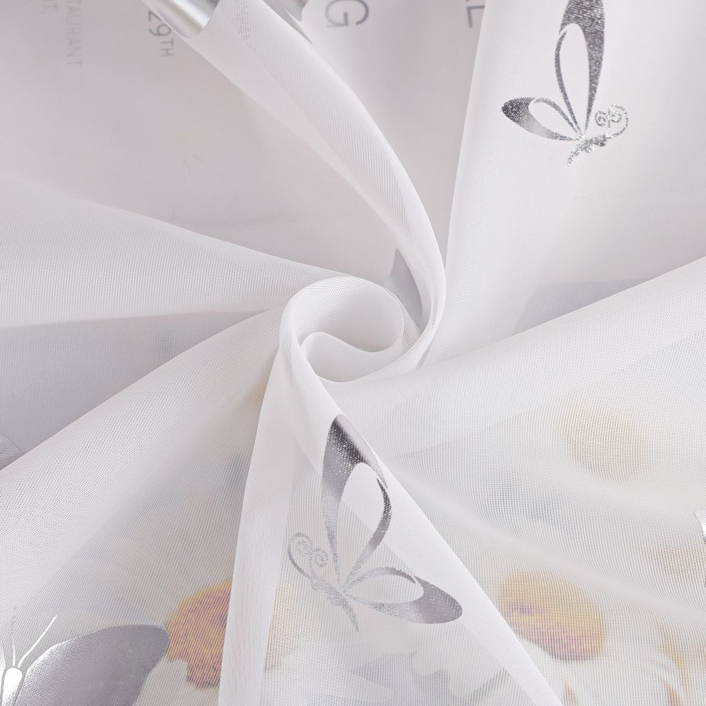 Scheibengardine halbtransparent Bistrogardine mit Produktbild 8