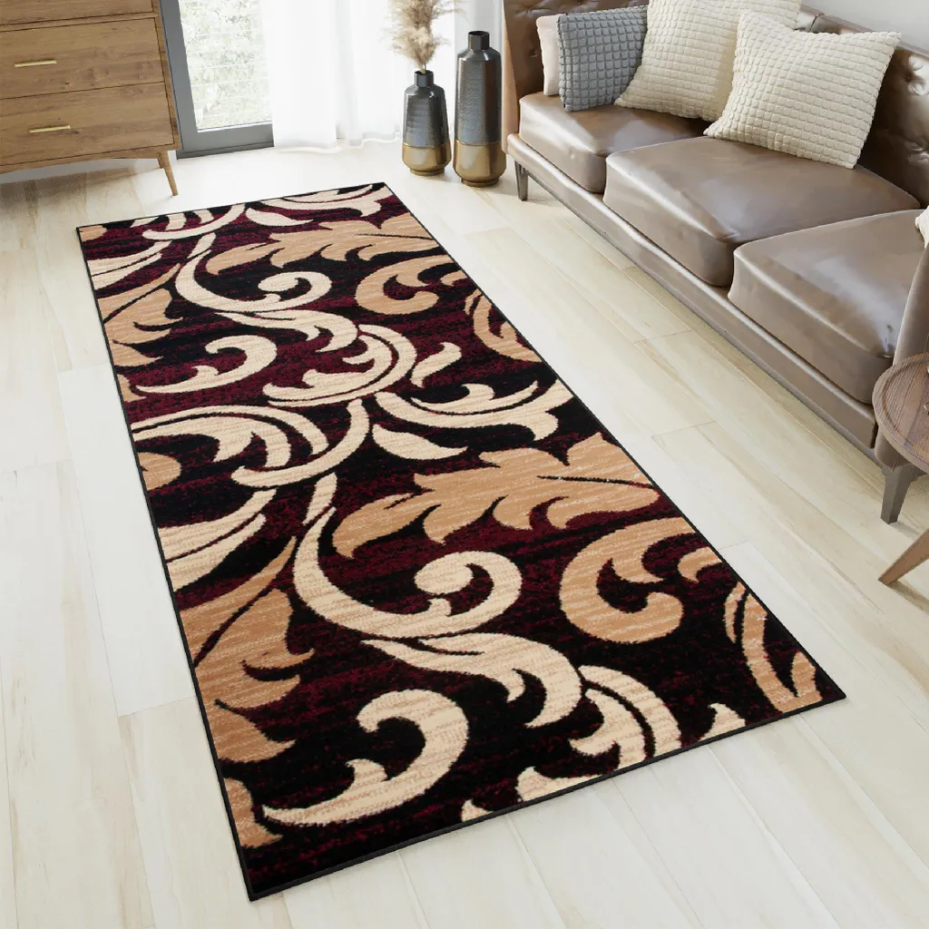 Tapis de Couloir DREAM Certifié ÖKO-TEX Crème Noir 70x250 cm Tapiso