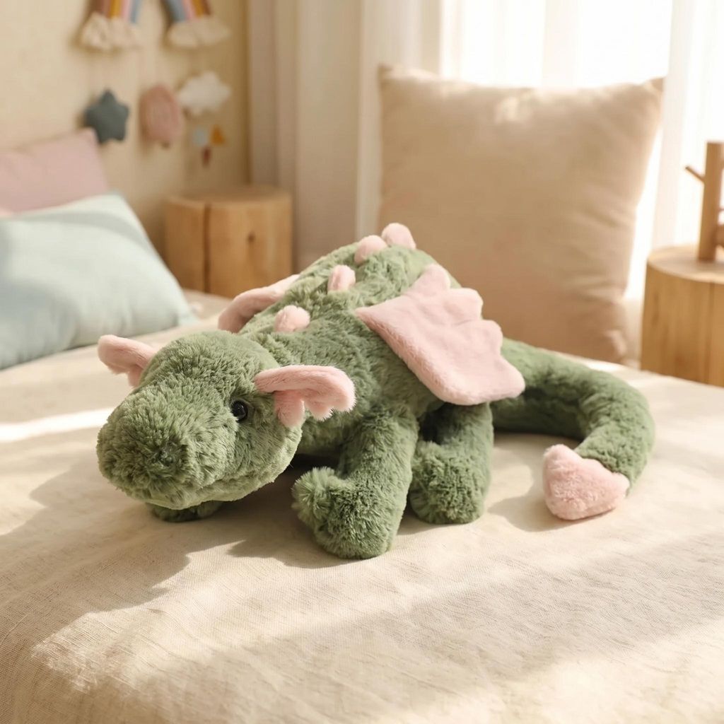 Lila Drachen Plüschtier 55cm Kuscheltier Schlüsselanhänger Produktbild 