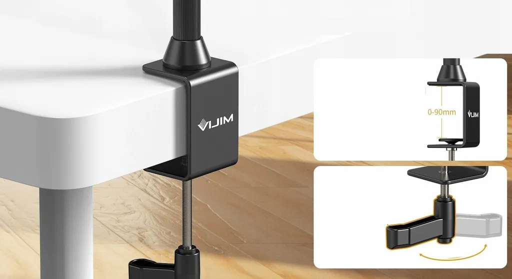 Trépied de bureau robuste Ulanzi LS15 avec bras VLOG Beam extensible - 11