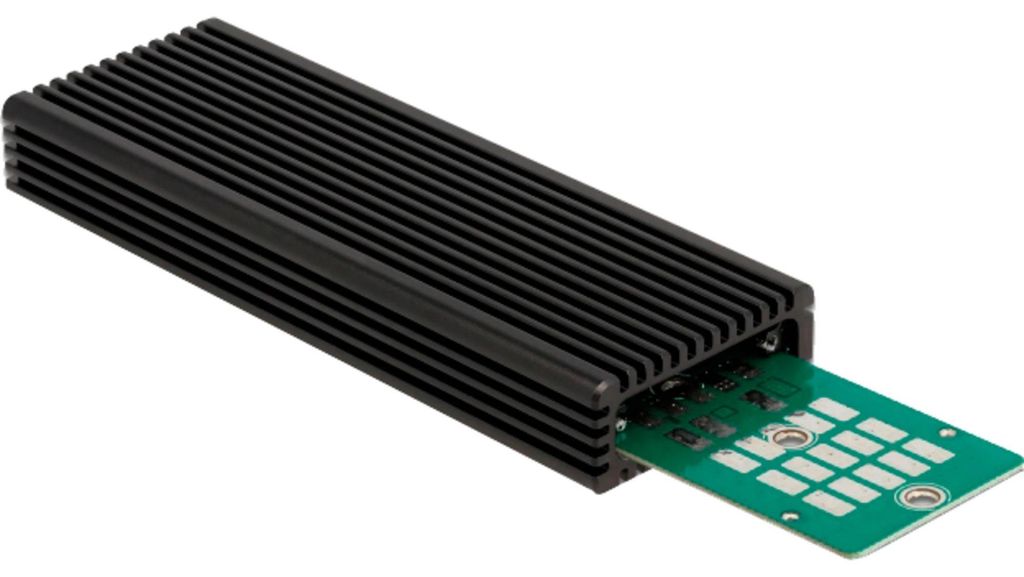 Delock Externes USB Type-C Combo Gehäuse für M.2 NVMe PCIe oder SATA SSD