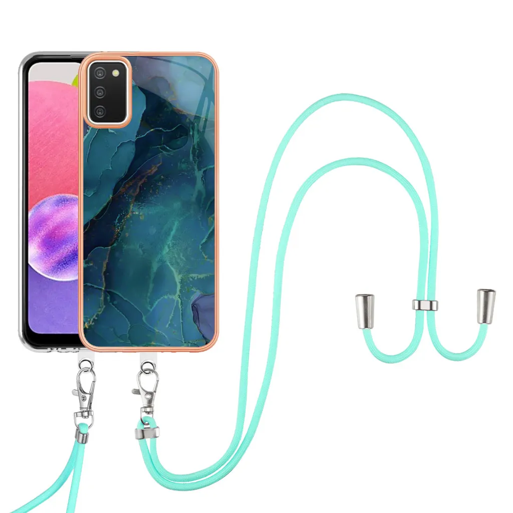 Custodia Samsung A03S Verde Outdoor: Cinturino e TPU Anti-Caduta