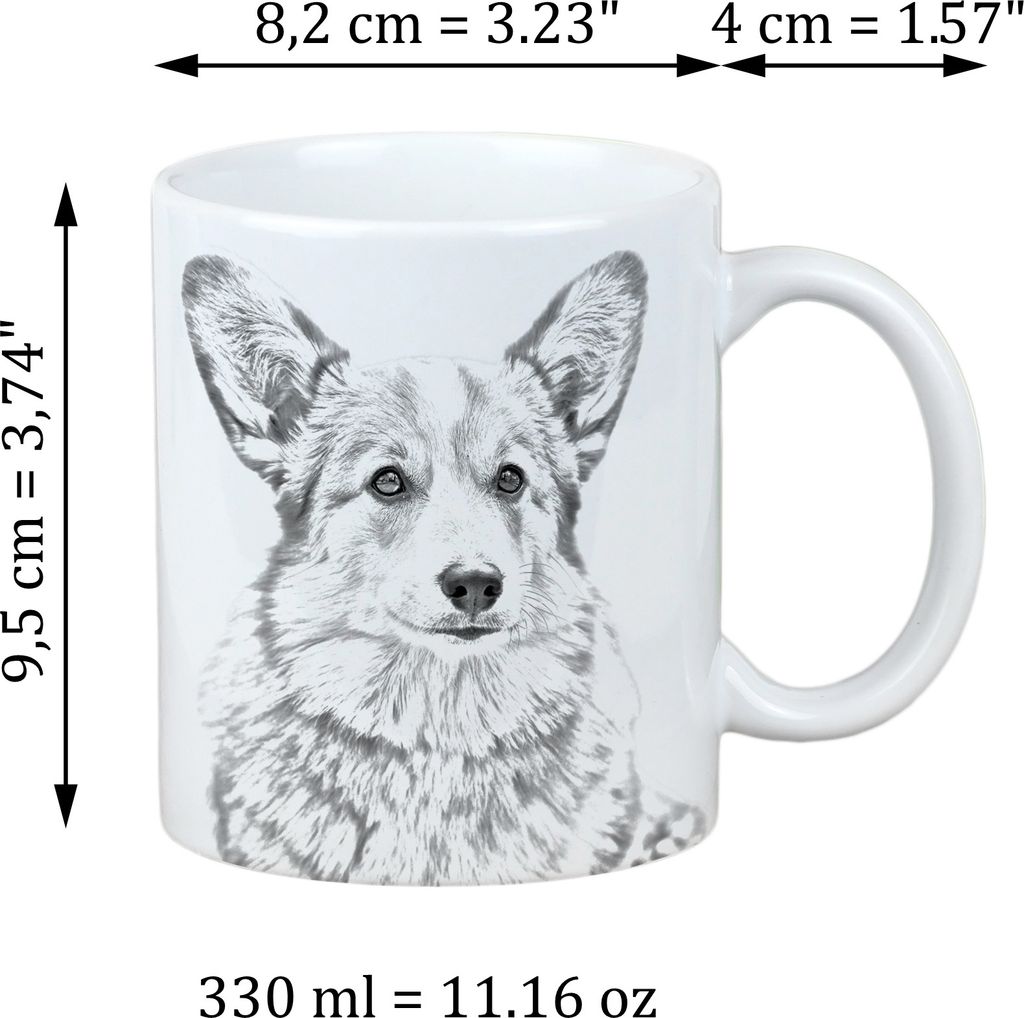 Pembroke Welsh Corgi - Tasse mit Hund, Tasse mit Bild, personalisiertes Geschenk der Marke Art-Dog