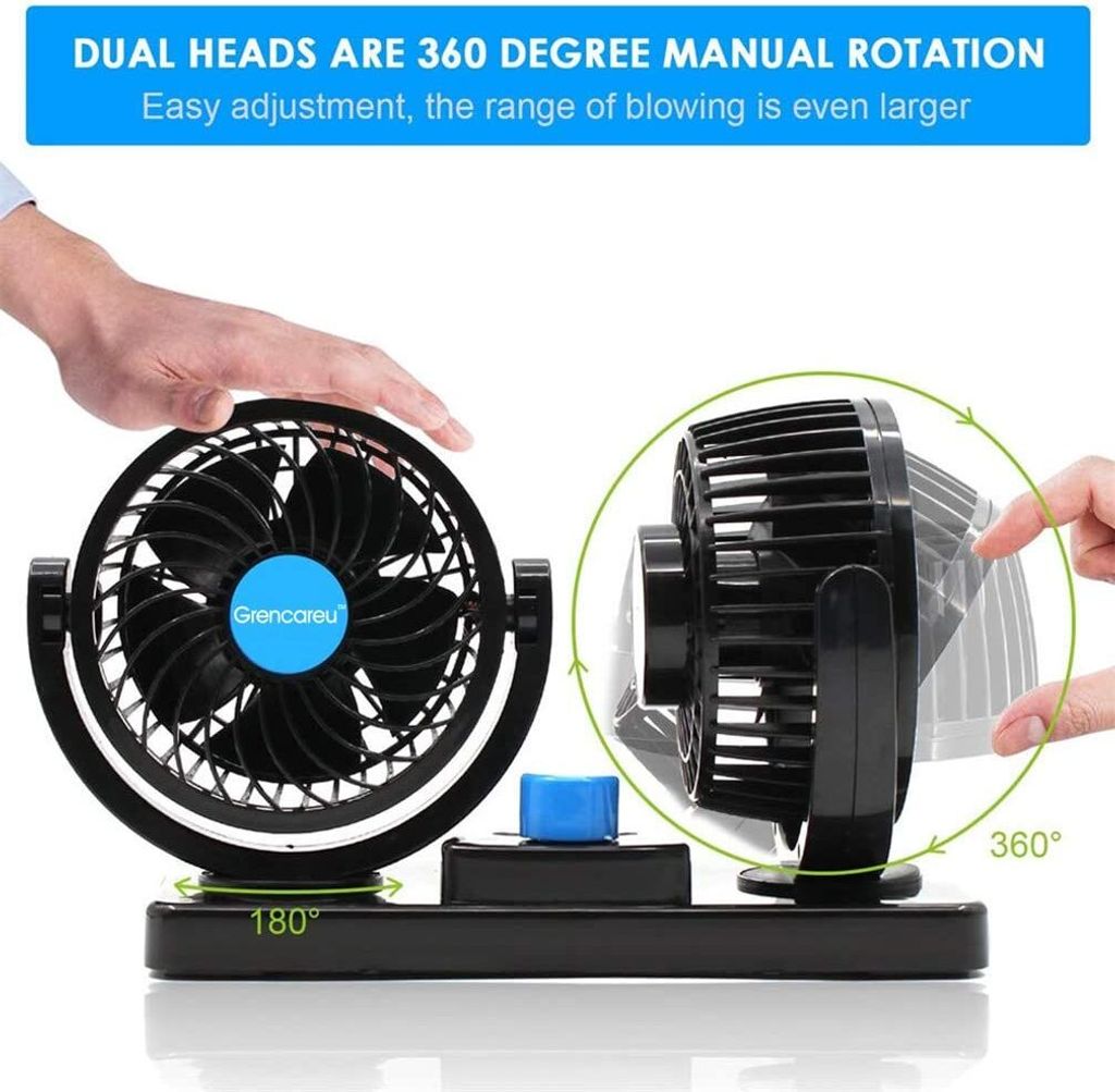 Autolüfter, 12V Mini Lüfter, Tischventilator mit Produktbild 4