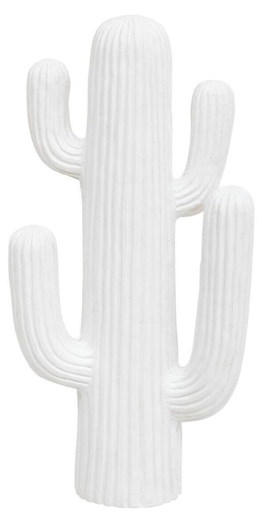 Dekorative Figur Kaktus weiß RODRIGO, 58 cm Produktbild 
