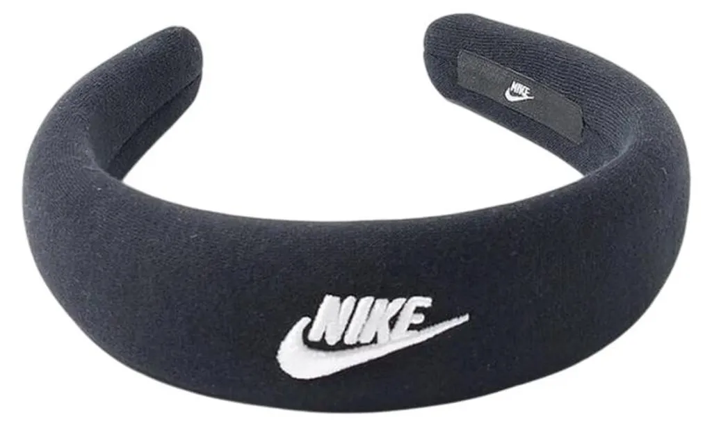 Bandeau Nike Club PP1069 Noir extensible et respirant - Taille unique femme