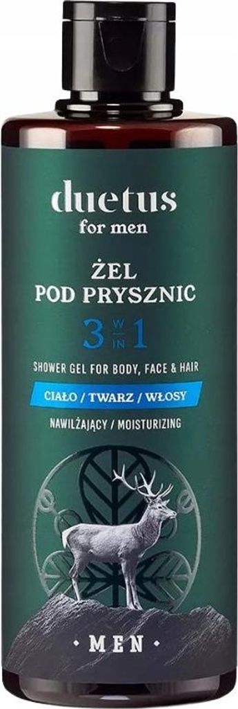 DUETUS FOR MEN Power Of Invictus feuchtigkeitsspendendes Duschgel 300 ml
