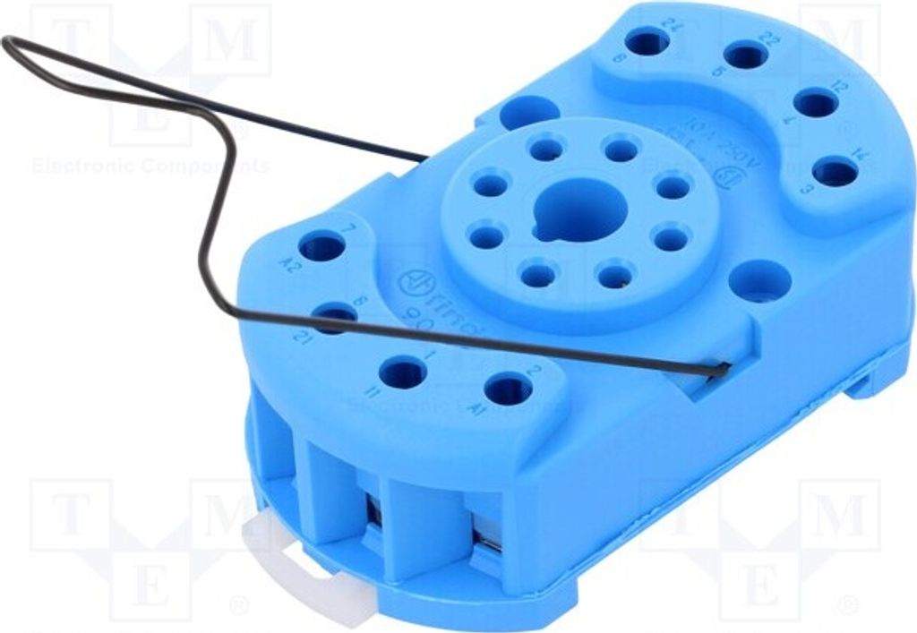 1x Sockel 10A Montage: DIN,für platten PIN: 8 250VAC octal 90.22 Elektromagnetisc