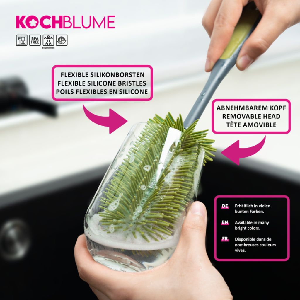 Spazzola 3-in-1 Per Pulire Coperchi Di Tazze, Spazzola Per Fessure Di - Foto 9