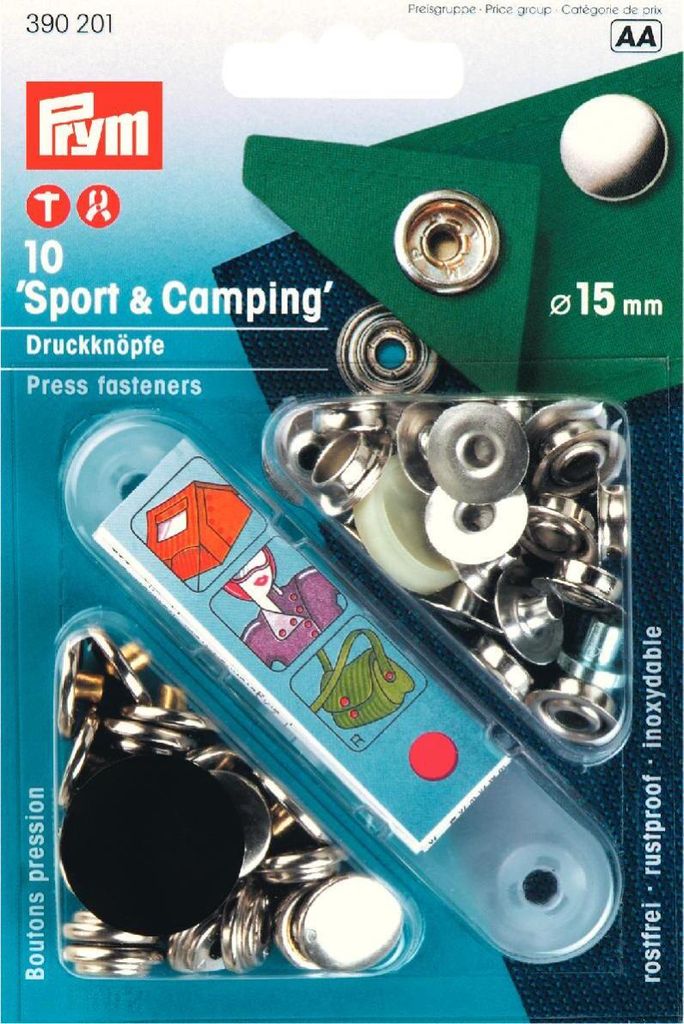 Druckknopf SPORT & CAMPING Ø 15mm | PRYM 390201 Produktbild 