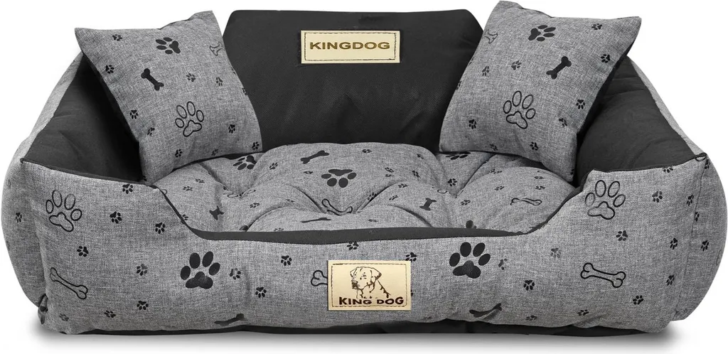 Cuccia KINGDOG 75x65 cm: Morbida, Lavabile e col Suo Nome