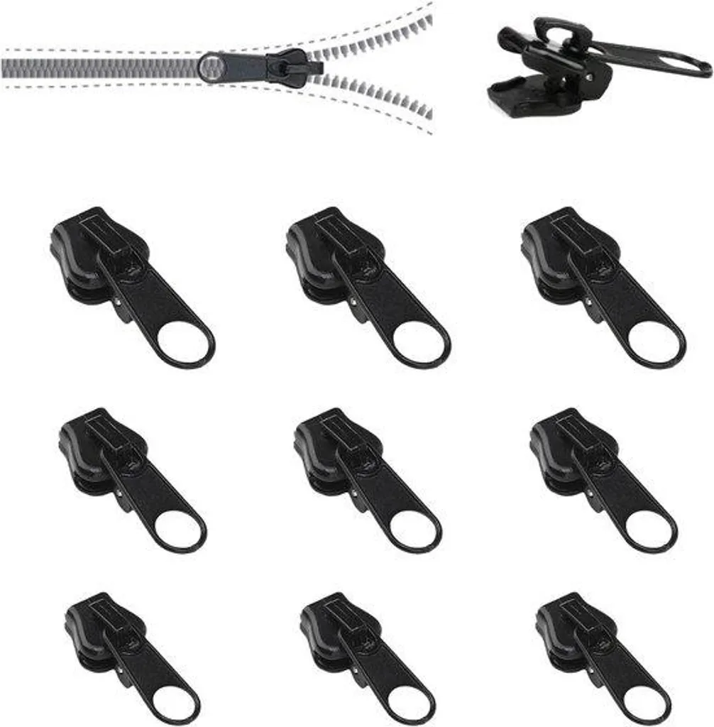 Réparer zip cassé : Kit de remplacement fermeture éclair universel métal