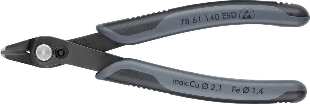 Knipex 78 61 140 ESD, Edelstahl, Schwarz Produktbild 