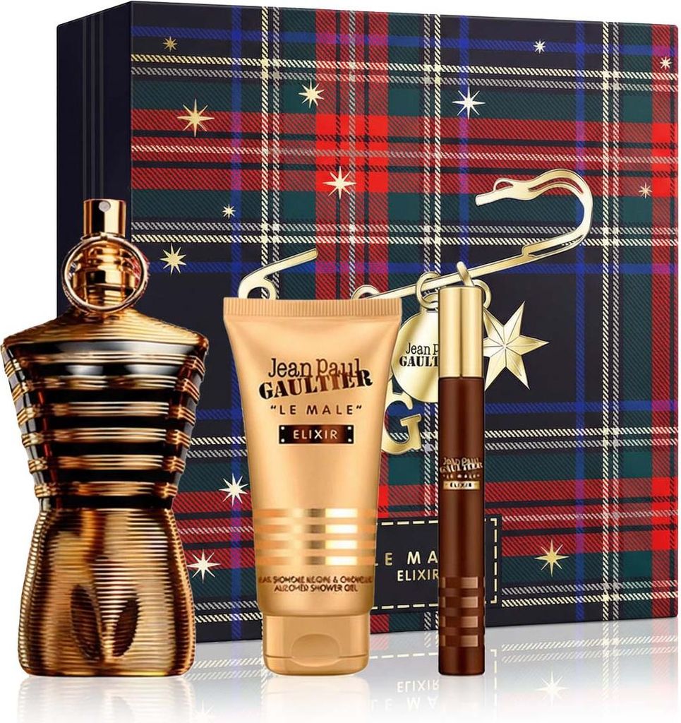 Jean Paul Gaultier Le Male Elixir Parfum 125 ml + Parfum MINI 10 ml + SG 75 ml (man)