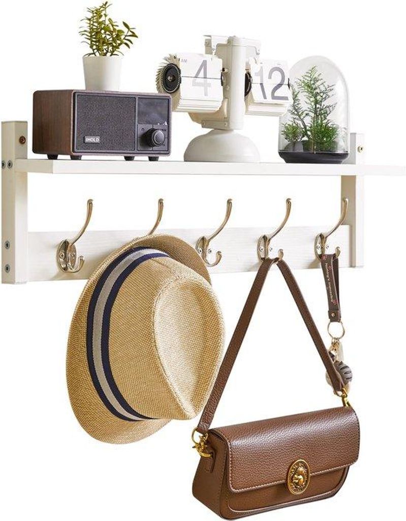 Wandhaken Set mit 5 Haken, Steif, Weiß, für Wohnung