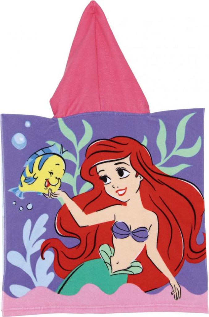 Poncho aus Mikrofaser - Die kleine Meerjungfrau Ariel - Produktbild 