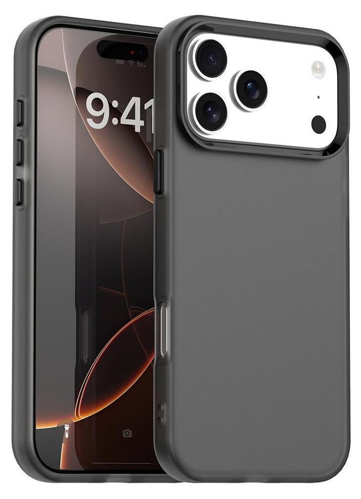 Mobigear Crystal iPhone 17 Pro Max Hülle Hardcase Backcover - Schwarz