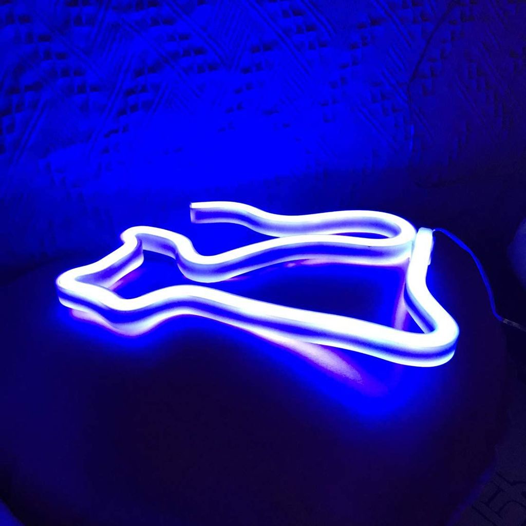 Batteriebetrieben Katze LED Neon Wandleuchte