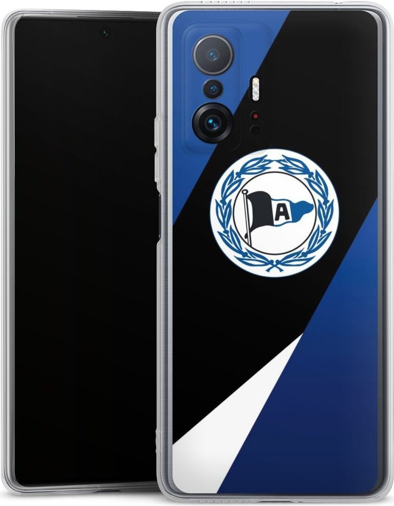 DeinDesign Handyhülle für Xiaomi 11T Pro 5G Silikon Hülle Case Smartphone Schutzhülle Arminia Bielefeld DSC Offizielles Lizenzprodukt