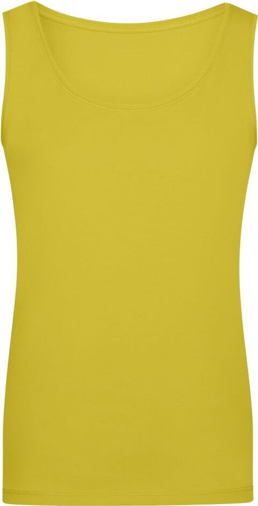Ladies' Elastic Top Klassiches Tank-Top yellow, Gr. XL