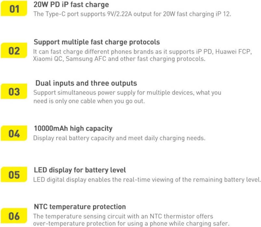 Baseus Bipow Schnelllade-Powerbank 30000mAh 20W schwarz Produktbild 34