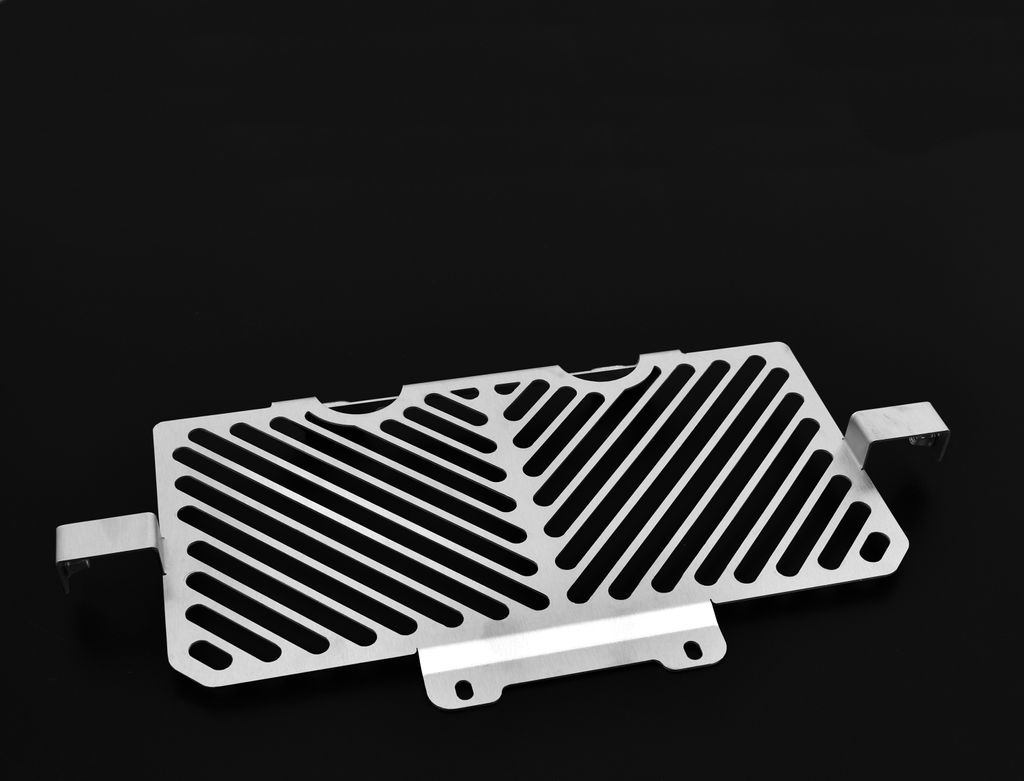 ZIEGER Kühlerabdeckung kompatibel mit Yamaha XT 660 Z Ténéré Clean silber