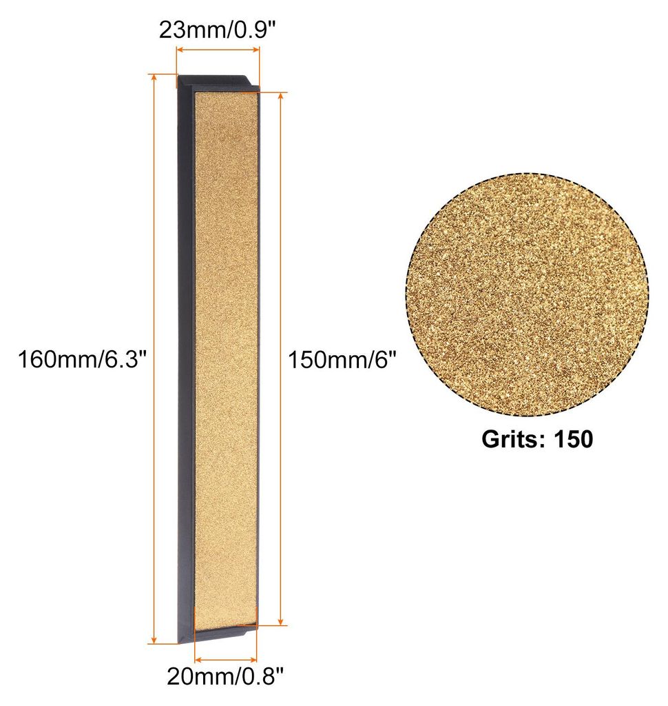Diamantschleifstein 6" x 0,8"(150mm x 20mm) 150 K?rnungen Titan beschichtete Schleifsteinsch?rfer Schleifplatte Handwerkzeug