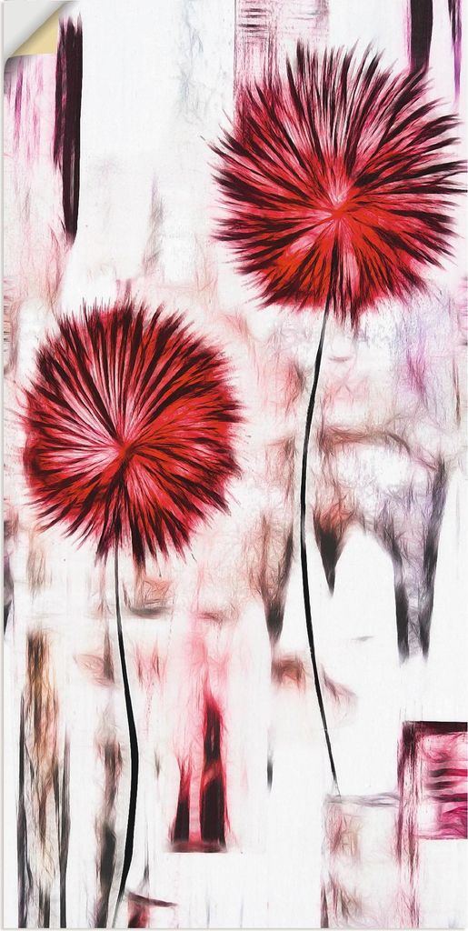 ARTland Wandbild, selbstklebend Blumen I Größe: 20x40 cm
