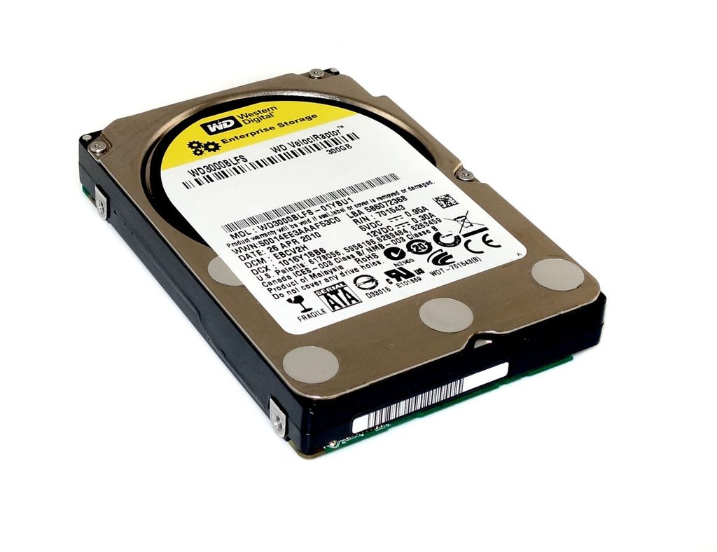 WD VelociRaptor 300GB interne HDD (2,5 Zoll, 10000rpm, 16MB Cache, SATA) WD3000BLFS