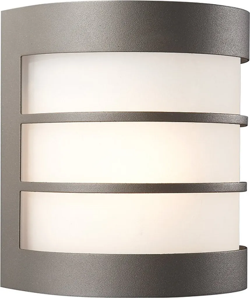 Luminaire Extérieur IP44 Philips Calgary Anthracite avec Diffuseur Verre
