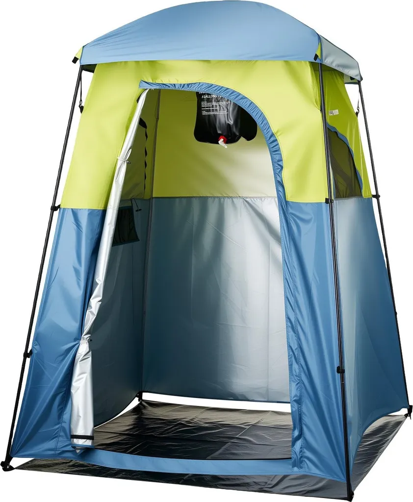 Abri de douche pour camping et plage avec sac de douche solaire inclus
