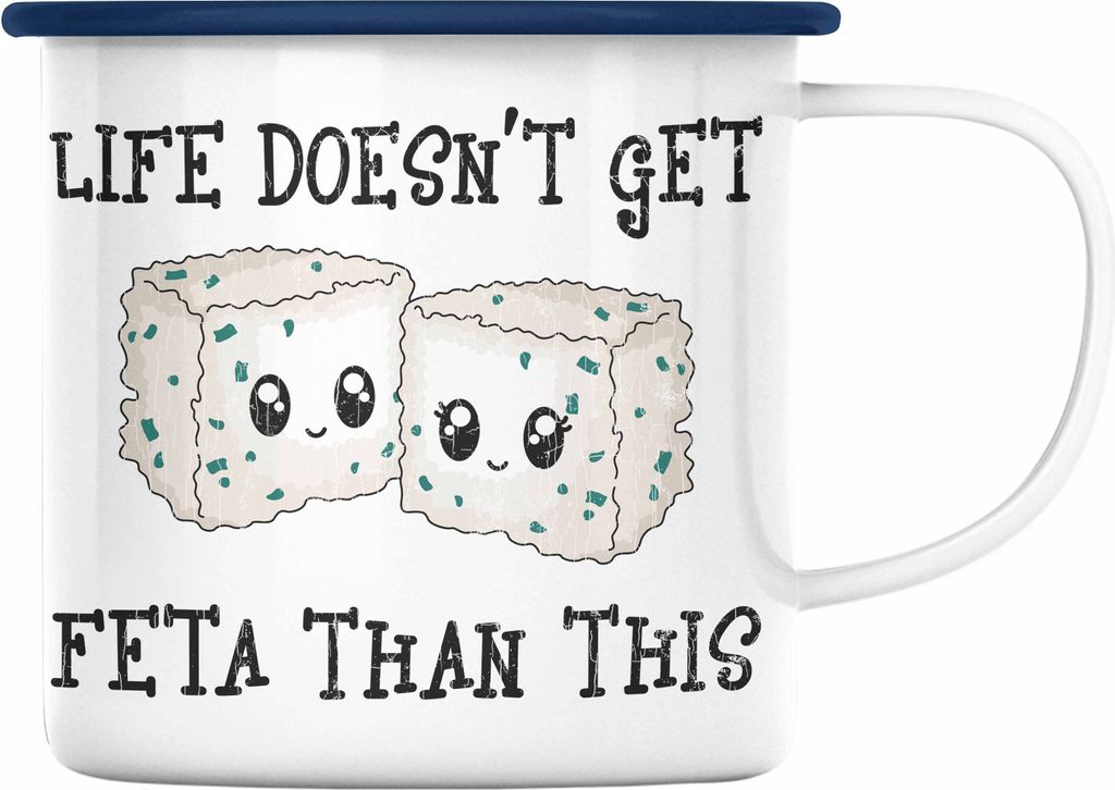 Trendation - Lustige Emaille Tasse Wortspiel Geschenk Life Produktbild 
