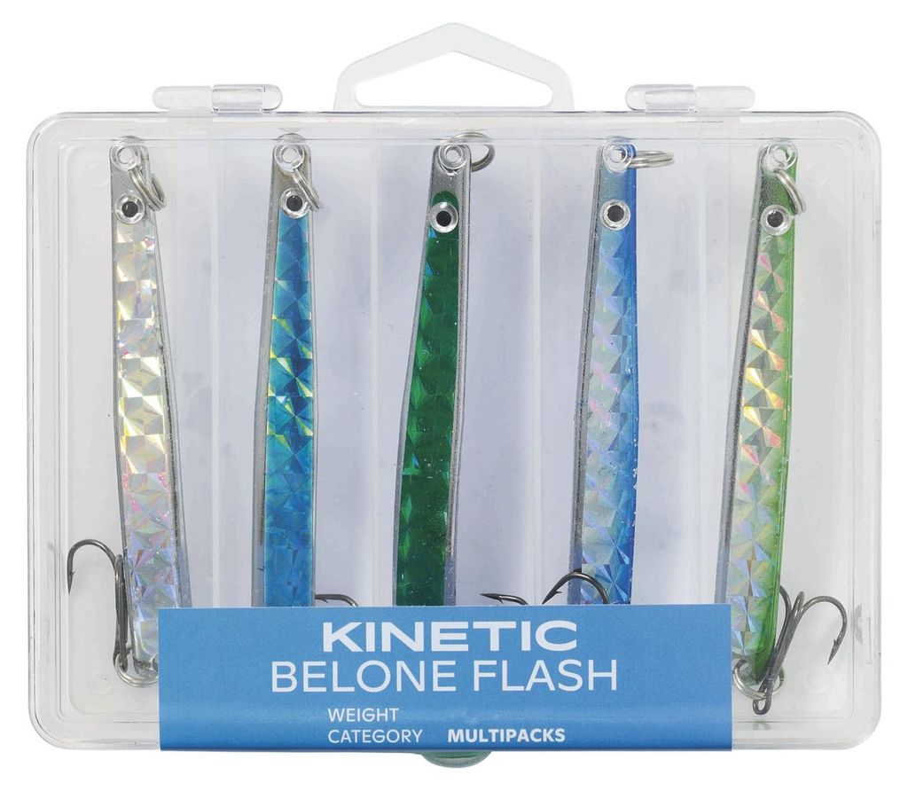 Kinetic Belone Flash Mix Blinker - 5 Meerforellenköder, Produktbild 