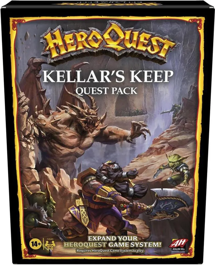 HeroQuest Kellars Keep : Extension avec 17 Figurines et 10 Quêtes Epic
