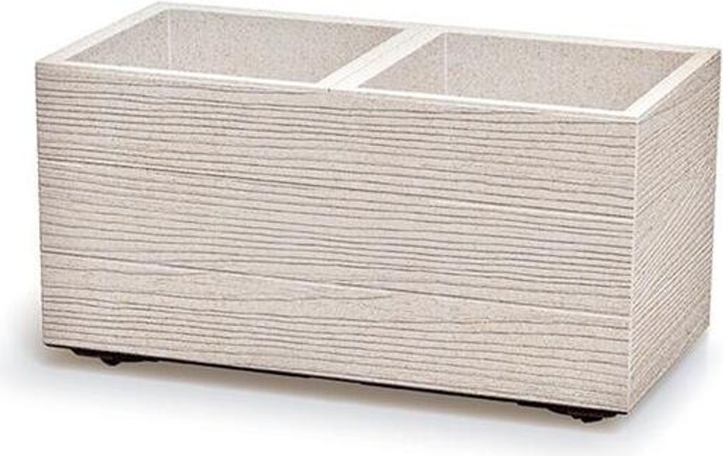 Květináč Prosperplast MADERA CASE eco wood 57,7 cm bílý eco Image du produit 